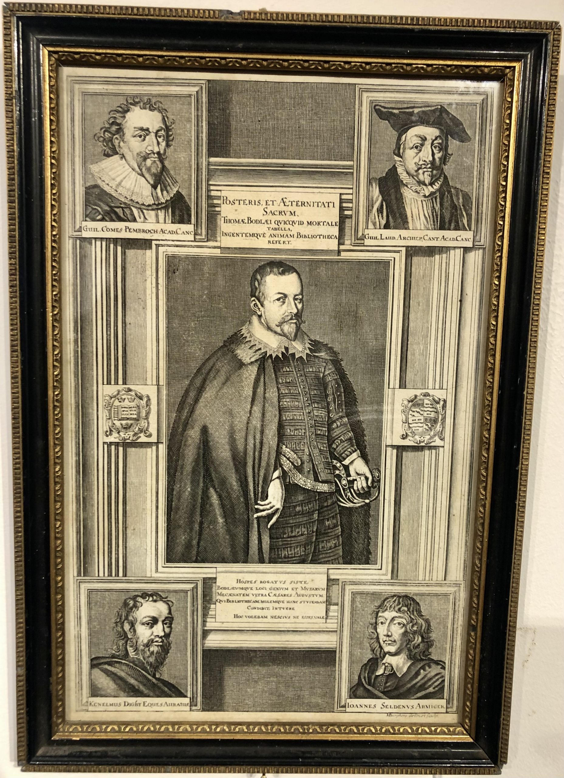 Restoration Period Line Engraving by Michael Burghers c1674