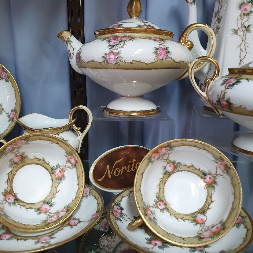 Hand Painted Noritake Tea Set - Image 9
