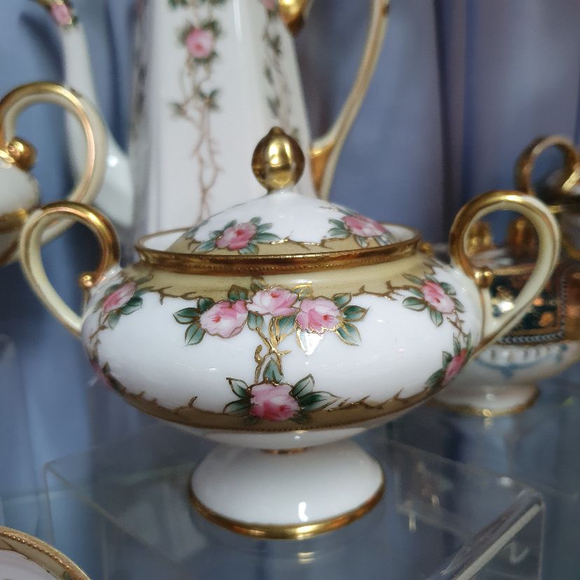 Hand Painted Noritake Tea Set - Image 5